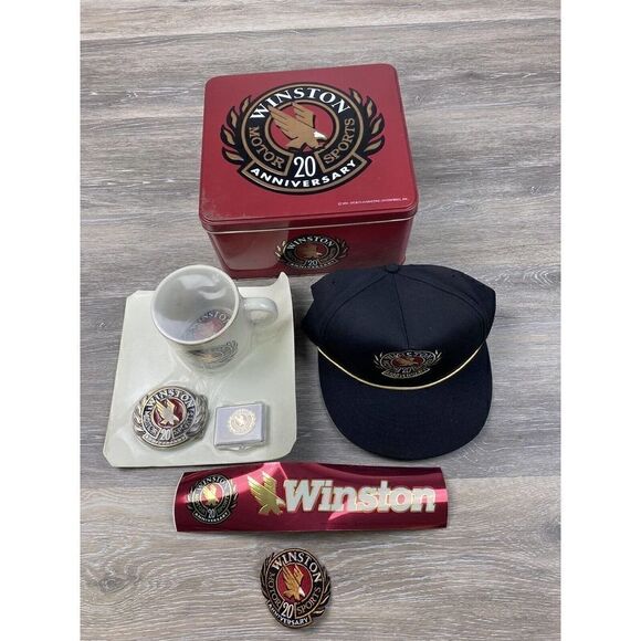 WINSTON MOTOR SPORTS 20 ANNIVERSARY COLLECTOR'S TIN 1991 Nascar vintage - Picture 1 of 4